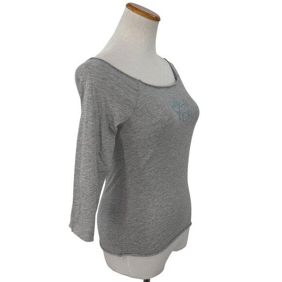 Vtg 90s NWT Gray Studded Sagittarius Zodiac Tee | McBling Noughties Grunge Y2K M - Picture 11 of 15